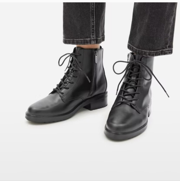 Everlane Shoes - Everlane The Modern Utility Lace-Up Boot Black Women Size 5 NEW in box !!